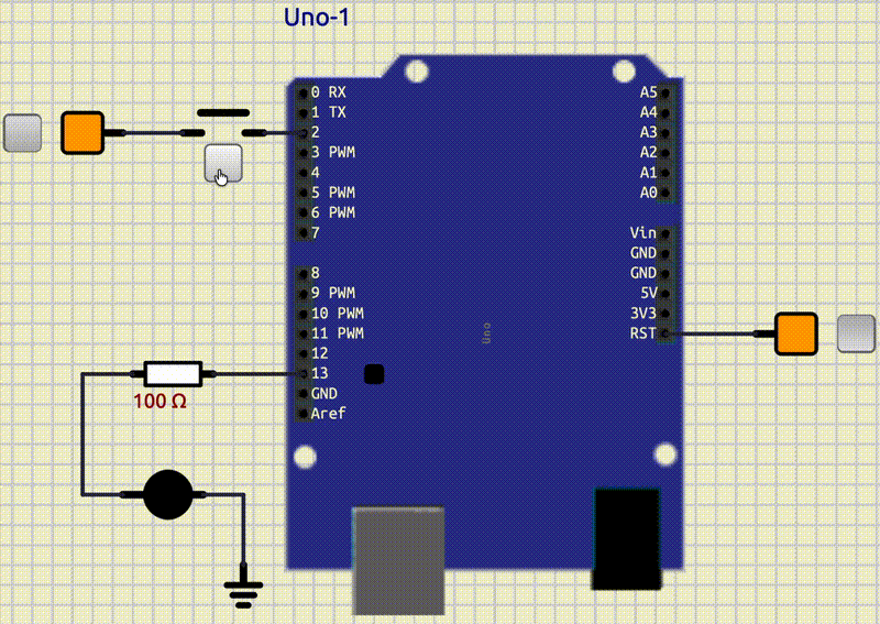 Arduino LED Button On and Off