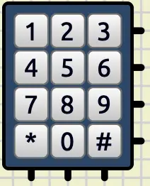 Keypad in SimulIDE