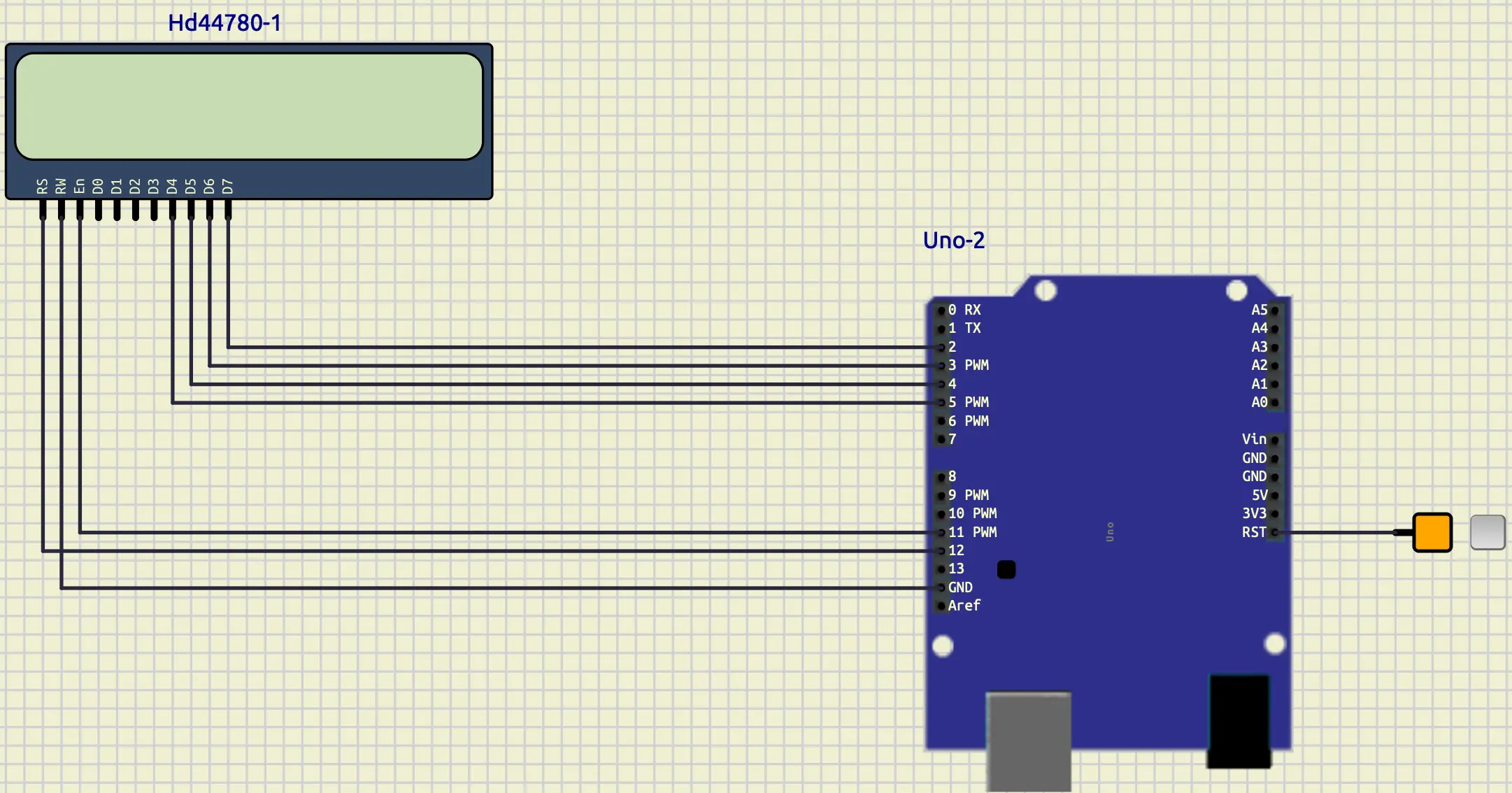 LCD Arduino SimulIDE